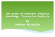 The Areas of Business Analysis Knowledge