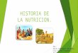 Historia de la nutrición