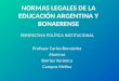 Normas legales de la Educacion Argentina