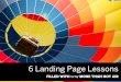 6 Easy Landing Page Lessons [with data]