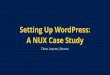 Setting Up WordPress: A NUX Case Study