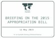 Ffc briefing on 2015 appropriations bill 12_may2015