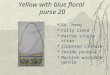 Yellow With Blue Floral (P20)