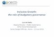 Inclusive growth: the role of budgetary governance - Luiz de Mello, OECD