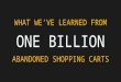 SAAL C - 09:25 - What We’ve Learned From One Billion Abandoned Shopping Carts with Michael Barber