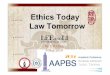 20140509 【CVCHEN@NCCU/AAPBS】Ethics Today, Law Tomorrow