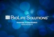 BioLife Solutions Investor Presentation May 2015