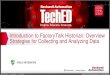 IN08 - Introduction to FactoryTalk Historian: Overview Strategies for Collecting and Analyzing Data