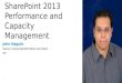 SharePoint 2013 Performance and Capacity Management