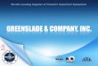 Greenslade & Company Overview