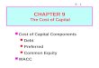 Fm11 ch 09 the cost of capital