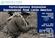 Participatory Extension Experiences from Latin America