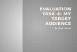 Evaluation Task 4 : My Target Audience