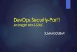 Devops security-An Insight into Secure-SDLC