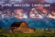 The American landscapes