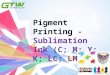 Pigment Printing   Sublimation Ink (C; M; Y; K; LC; LM)