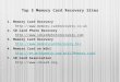 Top 5 memory card recovery sites