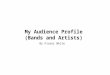 My Audience Profile (Bands and Artists)