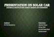 Presentation on Solar Car