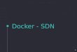 Docker SDN (software-defined-networking) JUG