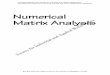 Numerical Analysis Complex Matrix