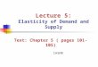 AAEC 3301- Lecture 5