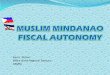 ARMM Fiscal Autonomy