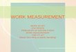 03 Work Measurement Lecturer