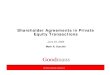 Private Equity Shareholders Agreements Presentation