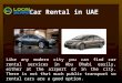 Car Rental in UAE