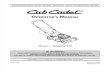 Cub Cadet SC100 Manual