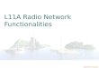 LTE L11 Radio Network Functionalities