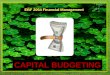 EBF 2054 Capital Budgeting