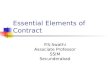 Copy of Essential Elements of Contract
