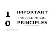The 10 Most Important Philosophical Principles