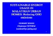 GS NOTES - Sustainable Energy Usage in M'Sian Urban Homes