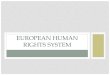 European Human Rights System