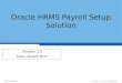 Oracle HRMS Payroll Setup Ppt