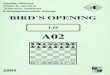 Opening Sideways - Volumes IV - A02 - Bird's Opening