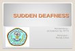 Sudden Deafness 150522