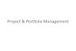Project & Portfolio Management