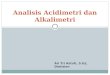 Analisis Acidimetri Dan Alkalimetri