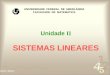 Unidade II - Sistemas Lineares
