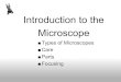 Microscope Types and Use
