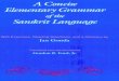 Jan Gonda a Concise Elementary Grammar of the Sanskrit Language With Exercises Reading Selections and a Glossary With Exercises Reading Selections and Glos