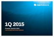 Aker Solutions 1Q 2015 Quarterly Presentation