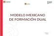 Modelo Mexicano de Formación Dual SEP CONALEP