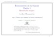 Cours Econometrie Finance R1 Part 1