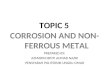 JF302 Material Technology Topic 5 Corrosion and Non-ferrous Metal