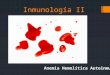 Y Inmunología II Anemia Hemolitica